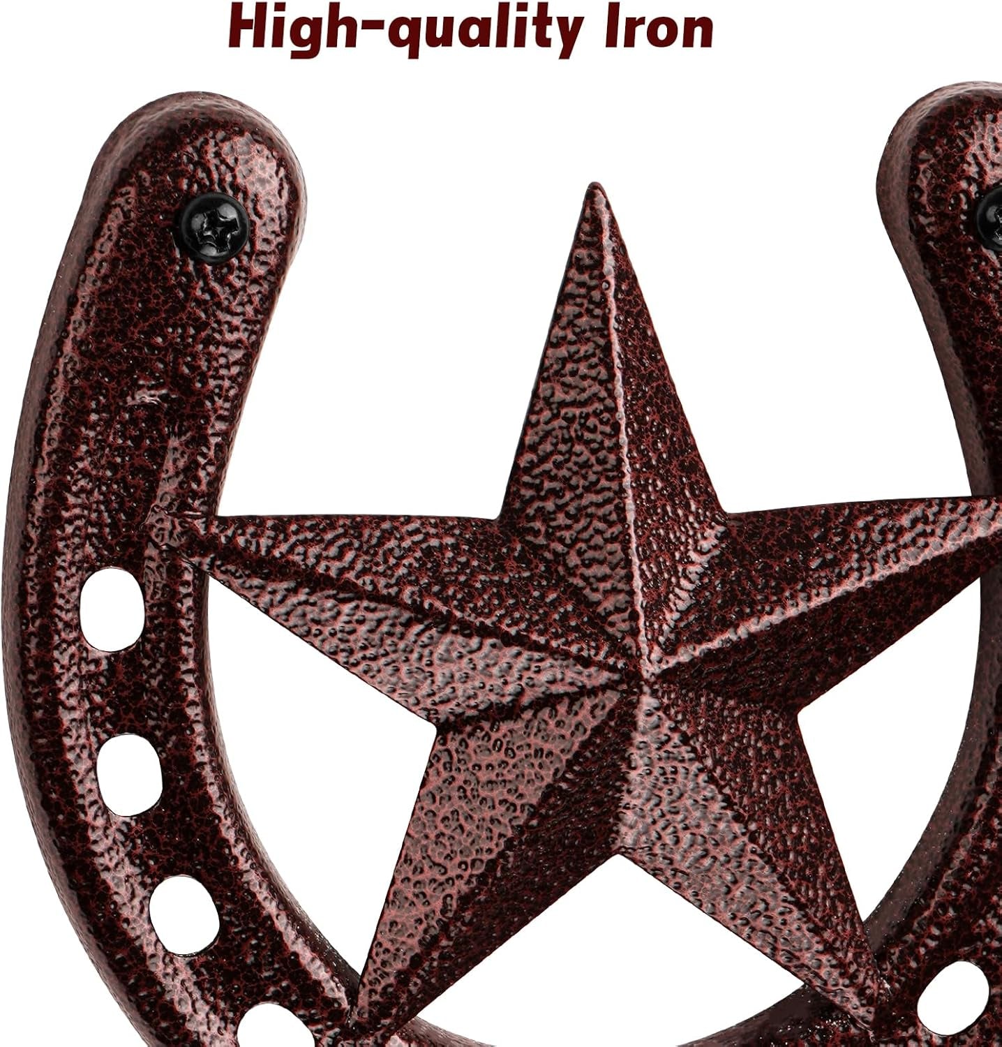 Cowboy Hat Hanger for Wall 4 Pack Cowboy Hat Holder Wall Mount Horseshoe Hooks M